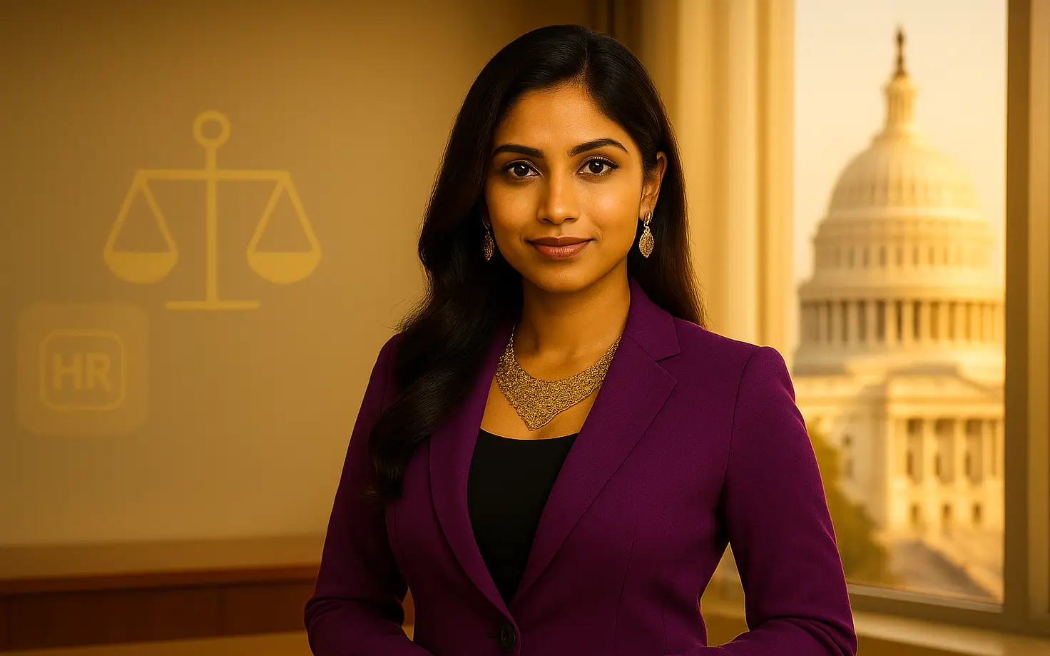 Woman symbolizing quiet political courage in HR through leadership, integrity, and ethical decision-making.